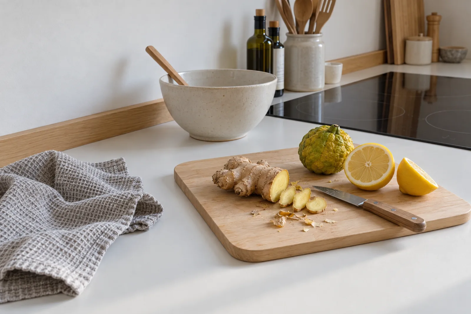 Misto per Pan di Zenzero agli Agrumi: gli ingredienti in cucina