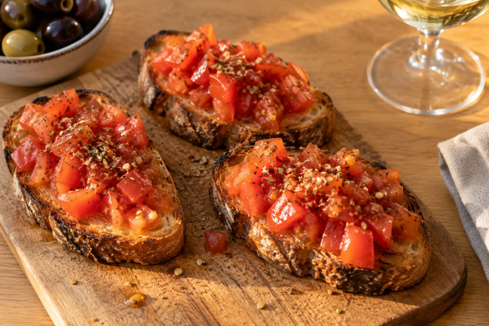 Bruschetta Origano e Peperoncino