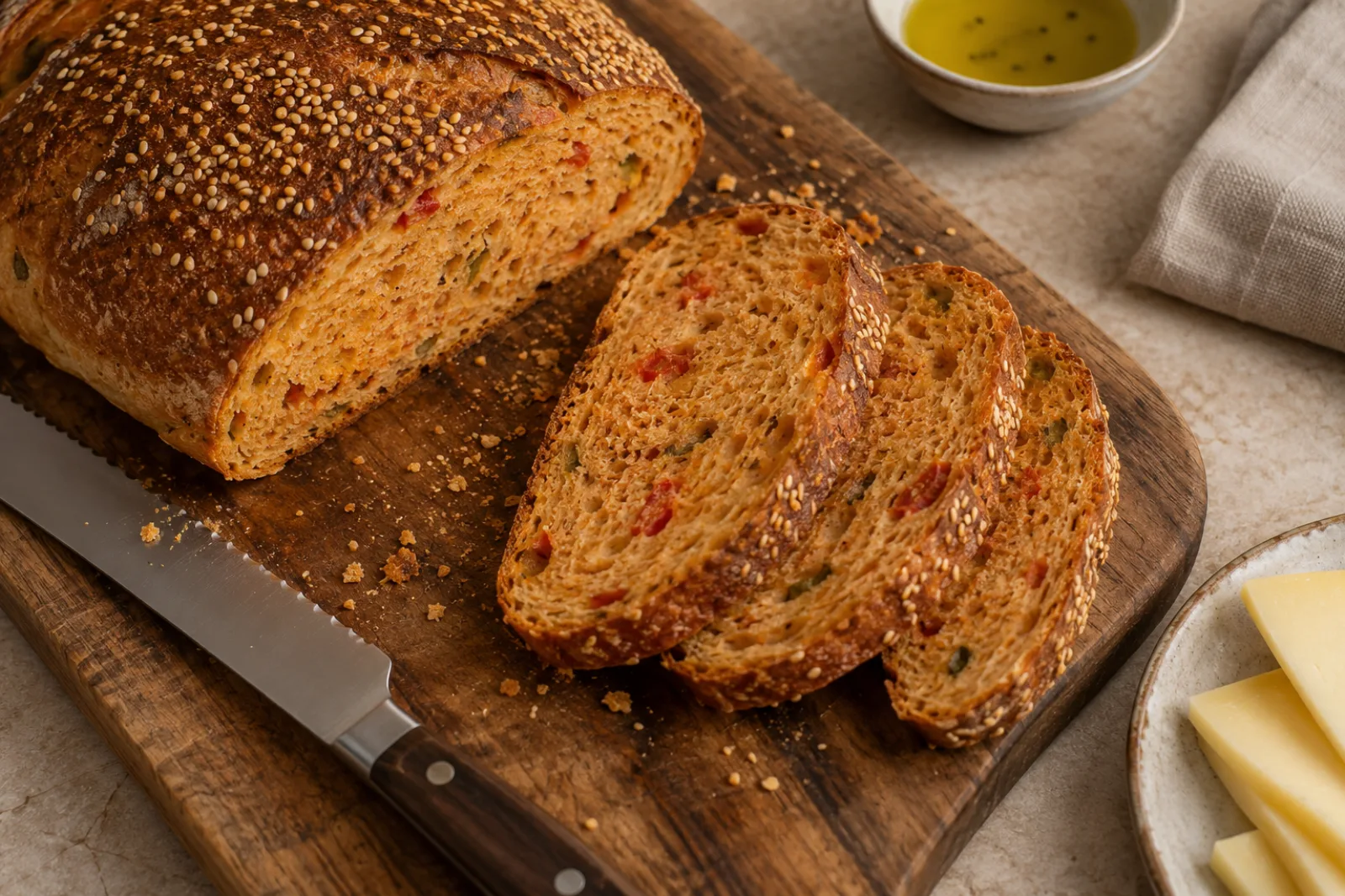 Pane Mediterraneo al Peperone Crusco