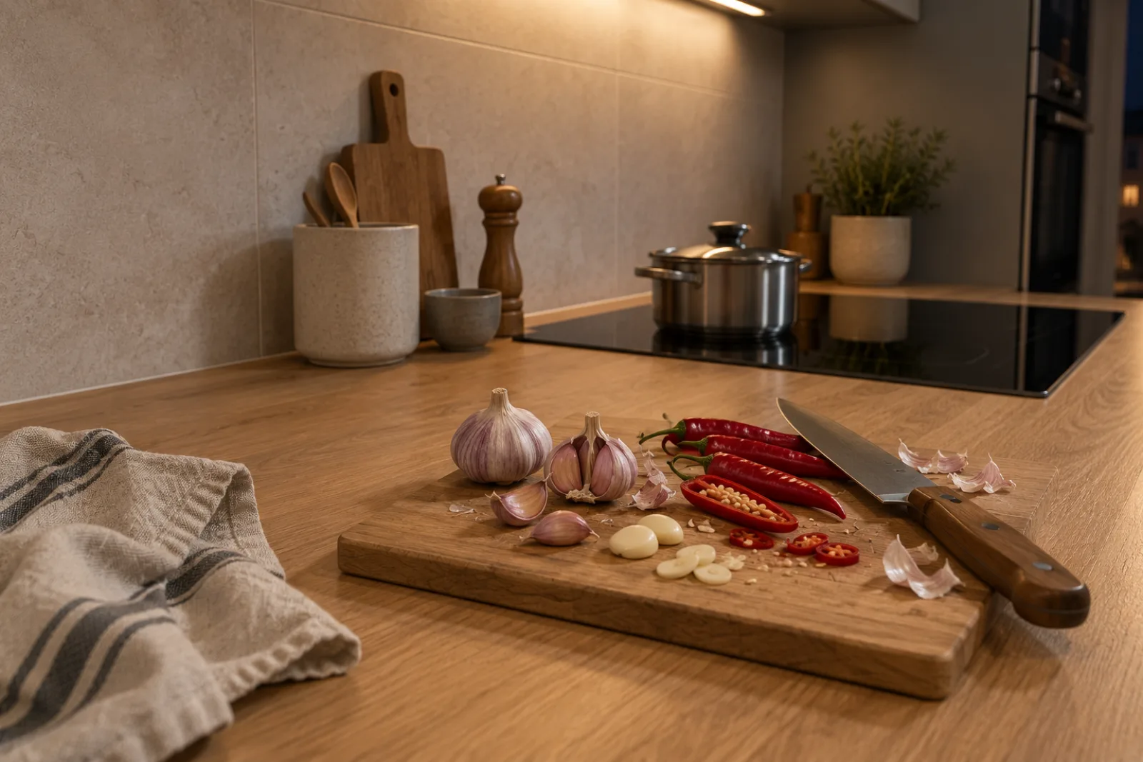 Aglio Campano e Peperoncino Calabrese: gli ingredienti in cucina